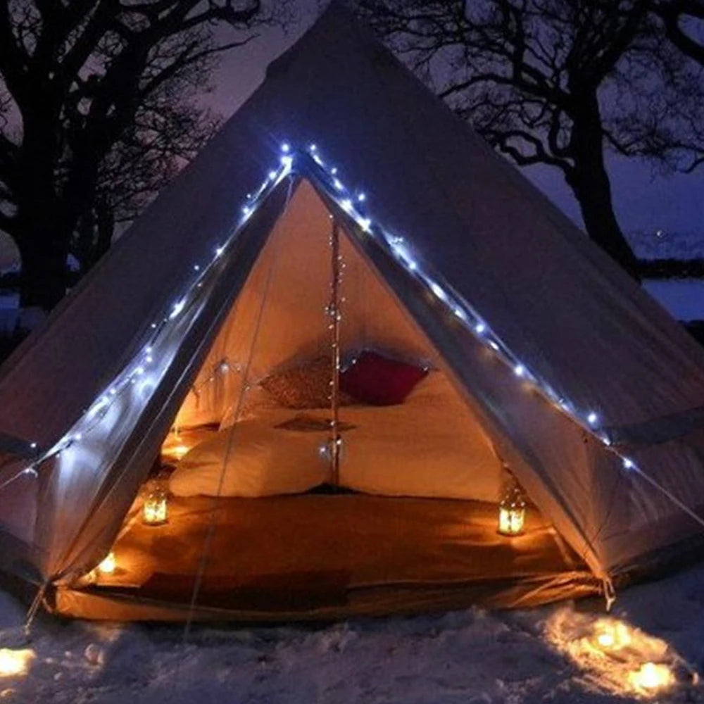Guirlande Lumineuse LED USB, Fil de Cuivre, Éclairage Féérique, Lumières d'Ambiance pour Fêtes, Mariages, Noël, Décoration Extérieure.