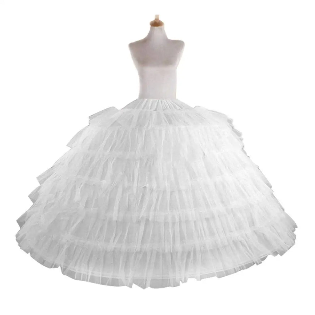 Full White Ball Gown Hoops Wedding Accessories Petticoat Underskirt Slips Quinceanera Gown for Wedding Dress