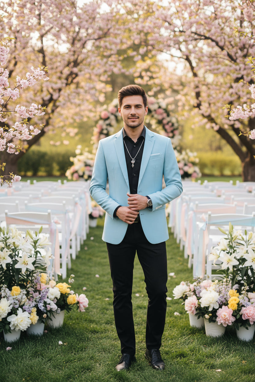 High Quality Solid Color Two Buttons Suits Jacket 2025 New Men Slim Fit Casual Fashion Business Wedding Groom Tuxedo Coat Tops