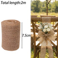 Jute Burlap Ribbon Roll DIY Handmade Craft Supplies for Wedding Decor Gift Wrapping Flower Bouquets Table Garland Party DIY