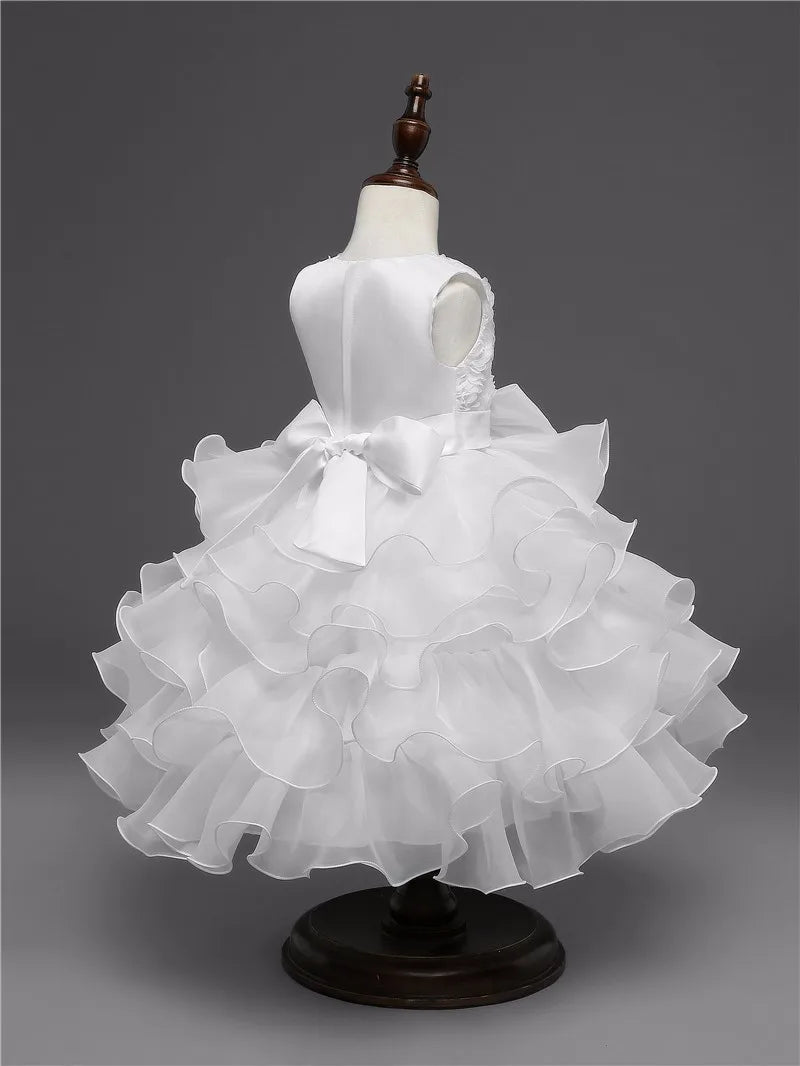 Robe de demoiselle d'honneur pour mariage, pour bébé fille de 2 à 8 ans, tenues d'anniversaire, robes de première communion pour enfants, tenues de fête pour petites filles