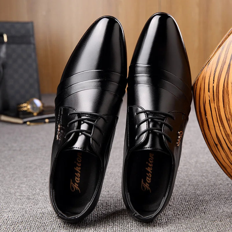 Chaussures de costume d'affaires pour hommes, nouveau modèle de printemps, chaussures grande taille pour hommes 2025, luxe, cuir, décontracté, habillé, haute qualité