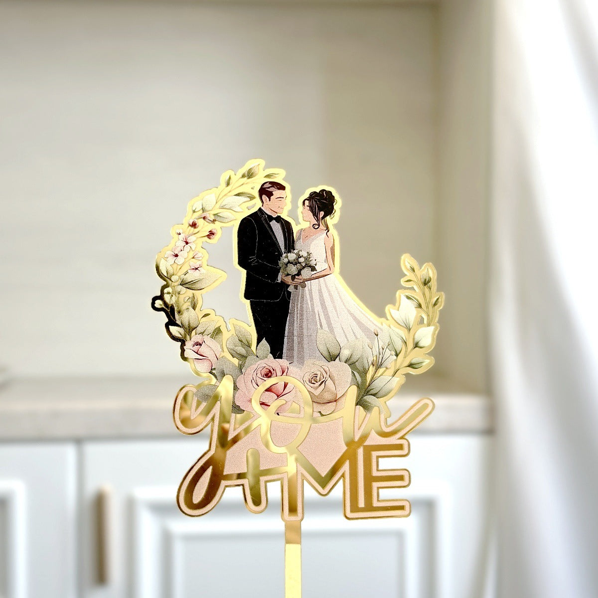 Mr & Mrs Acrylic Cake Topper | Wedding Cake Decoration