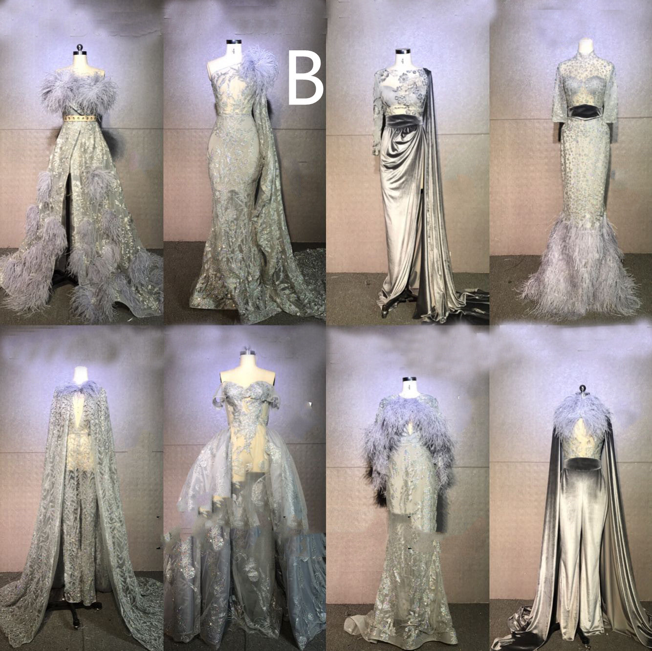 Mini-robe à fines bretelles en plumes | Glamour nuptial et de scène