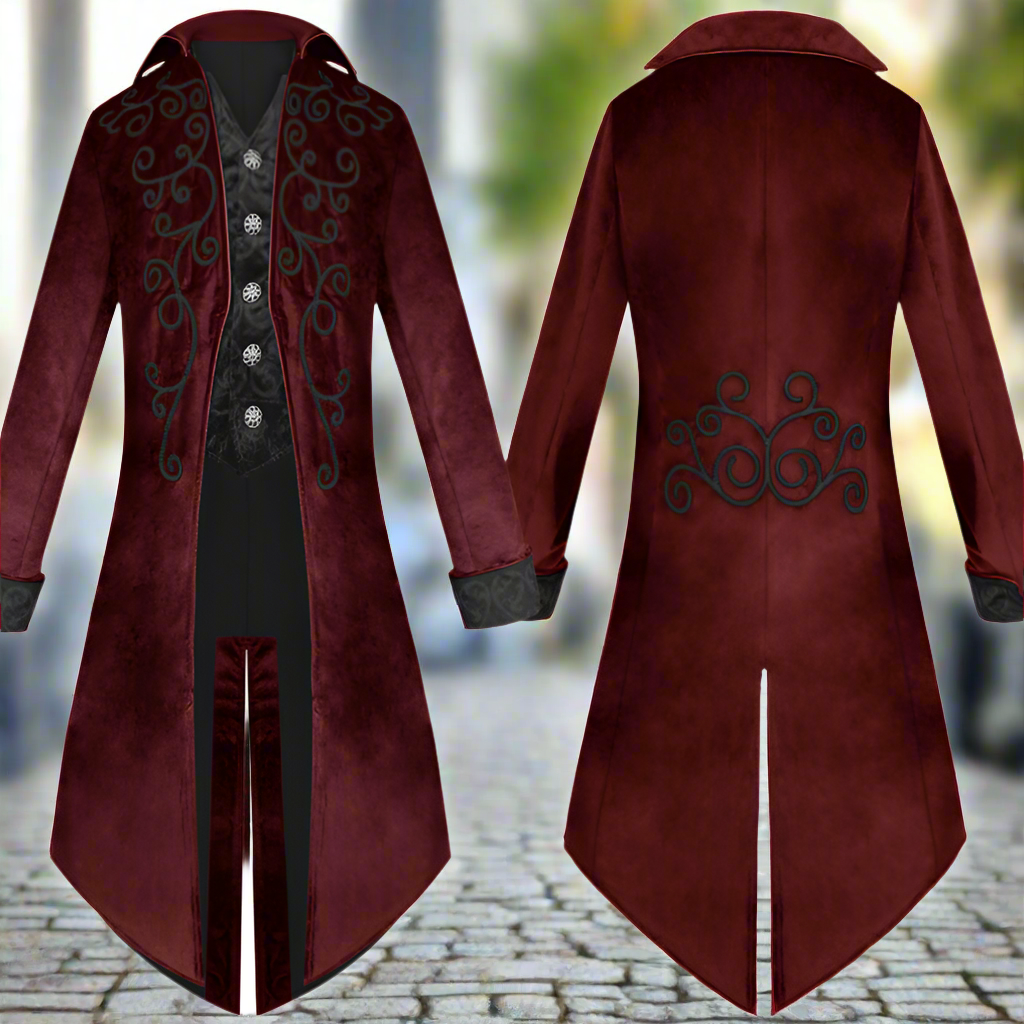 Veste Gothique Queue-de-pie Renaissance Homme