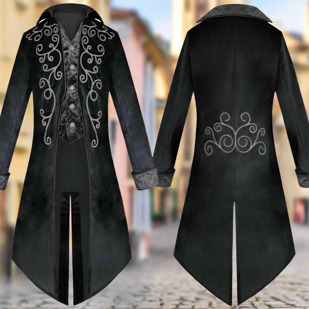 Veste Gothique Queue-de-pie Renaissance Homme
