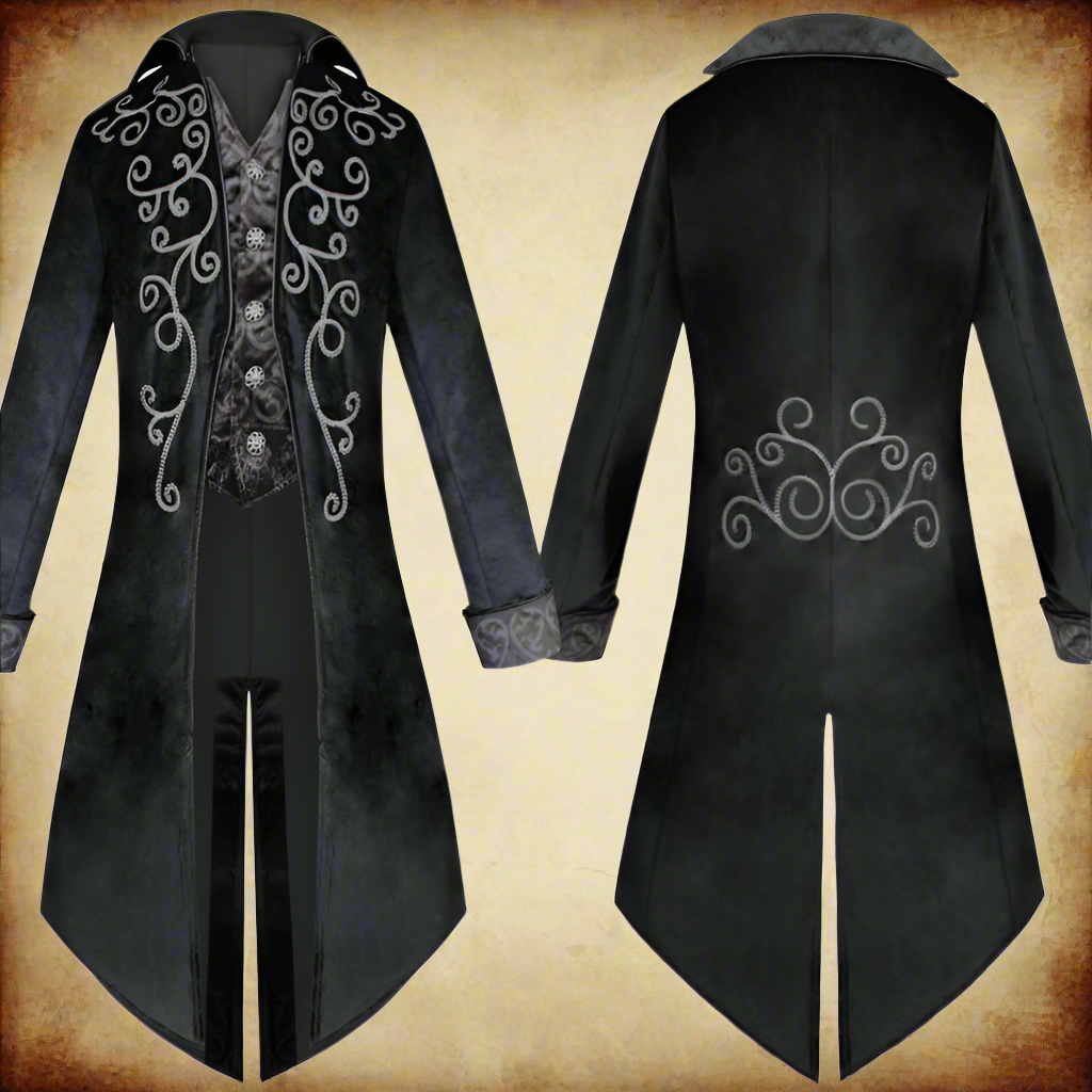 Veste Gothique Queue-de-pie Renaissance Homme
