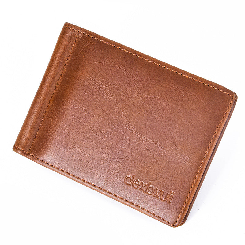 Portefeuille en cuir fin pour homme | Idée cadeau pour les garçons d'honneur