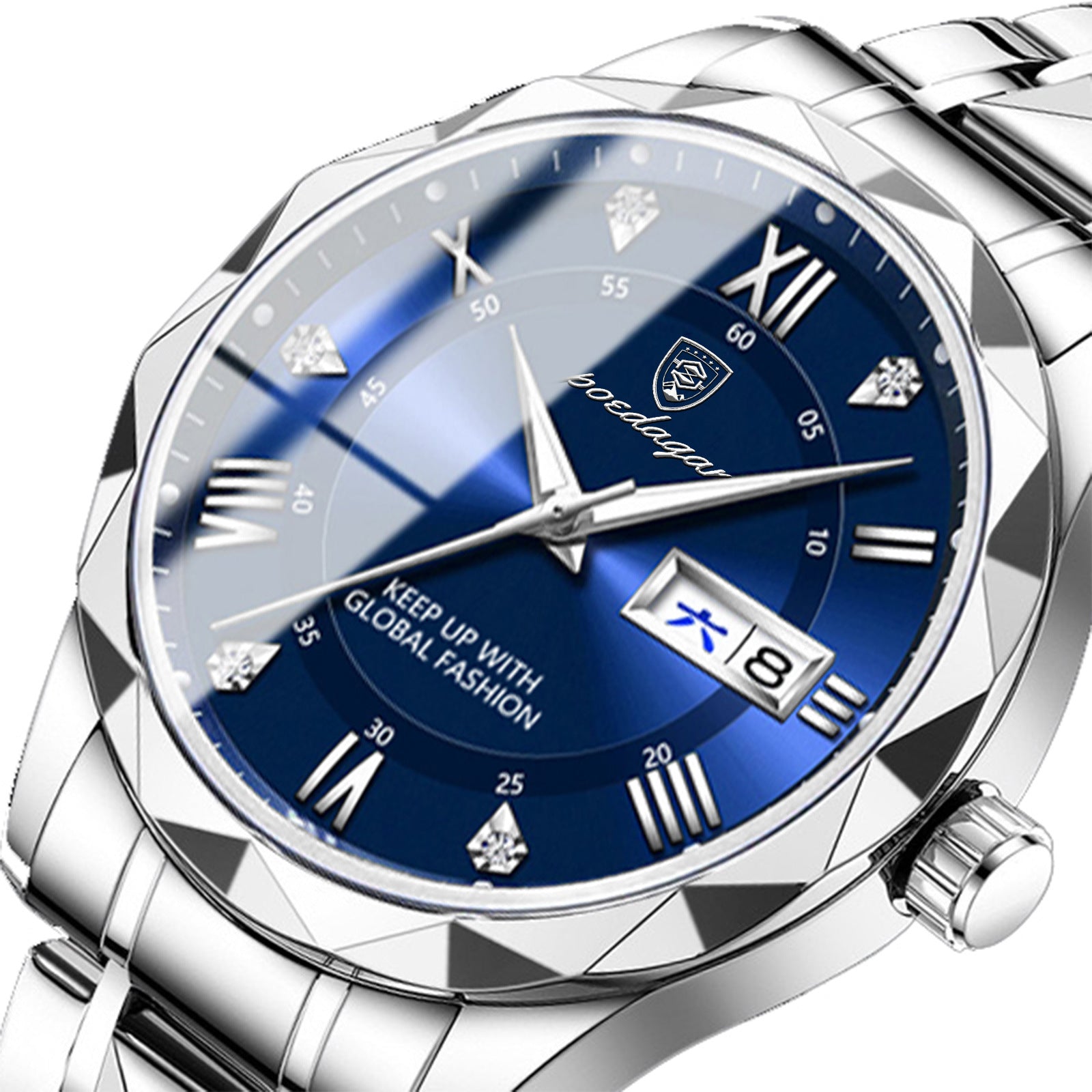 Montre Classique à Quartz pour Homme | Bracelet en Acier