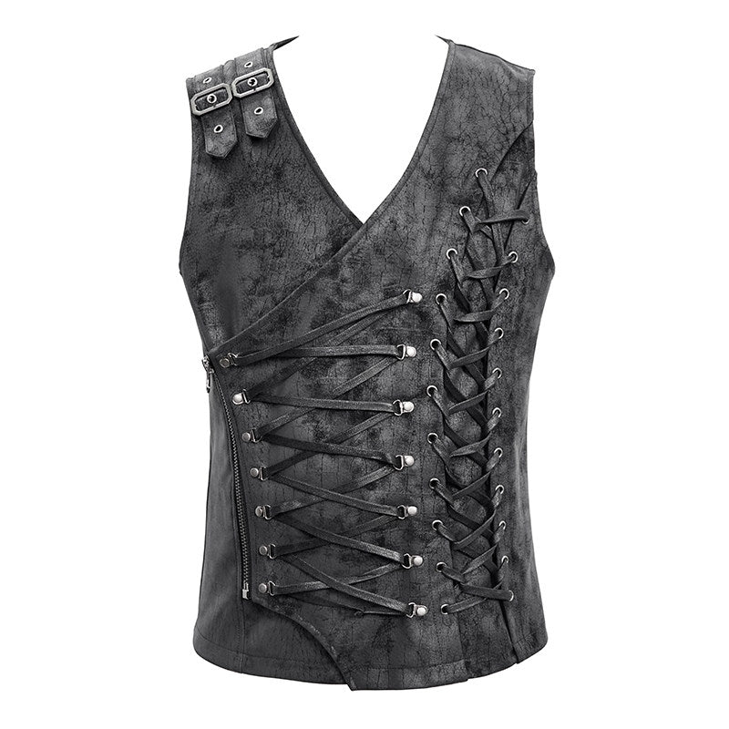 Gilet pour homme floral à nouer dans le dos