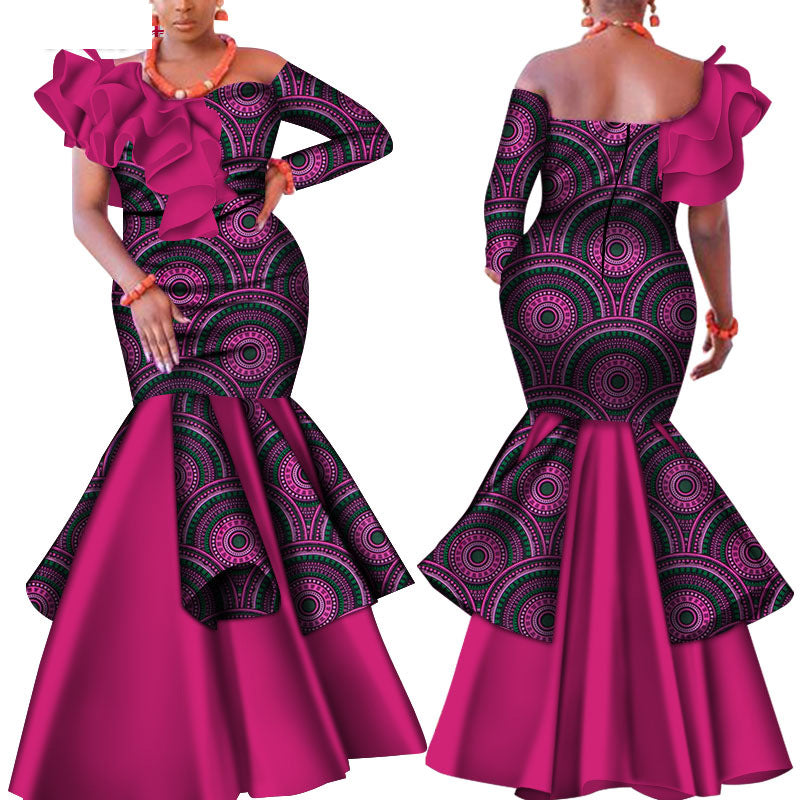 Robe longue en coton à imprimé africain | 8 options de style