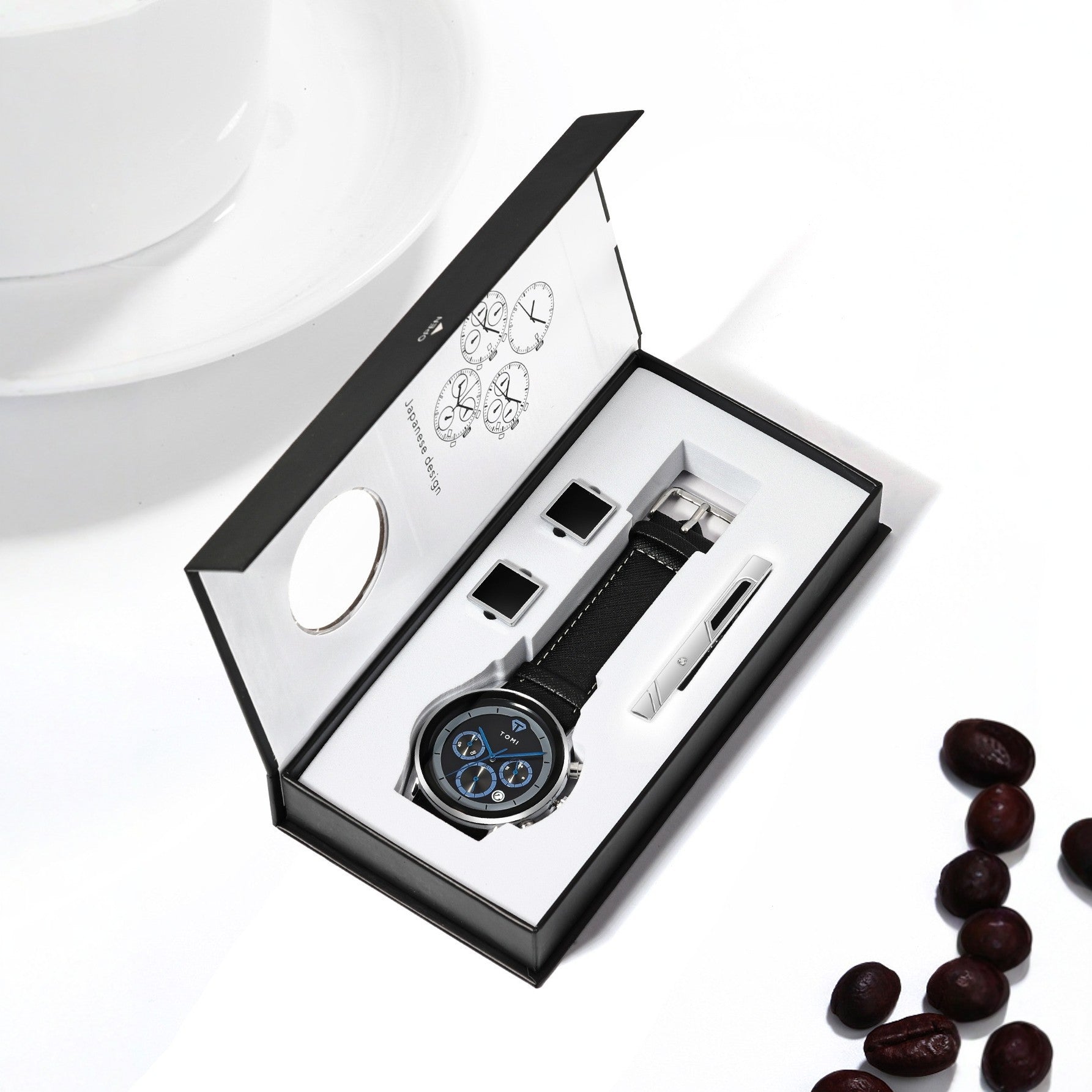 Men's Business Quartz Watch Gift Set
