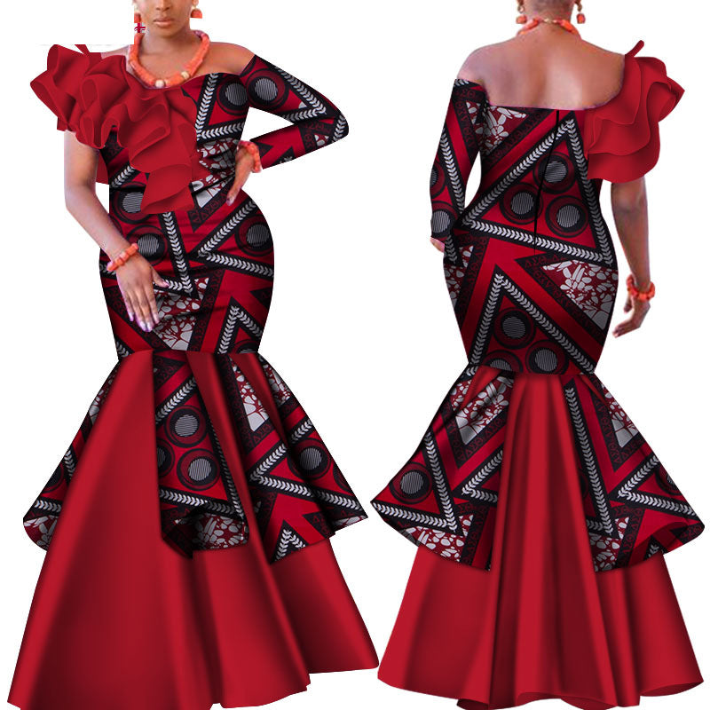 Robe longue en coton à imprimé africain | 8 options de style