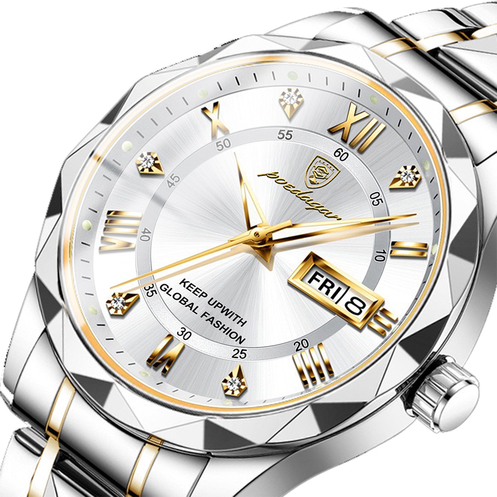 Montre Classique à Quartz pour Homme | Bracelet en Acier